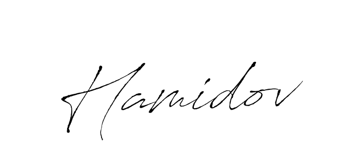 Use a signature maker to create a handwritten signature online. With this signature software, you can design (Antro_Vectra) your own signature for name Hamidov. Hamidov signature style 6 images and pictures png