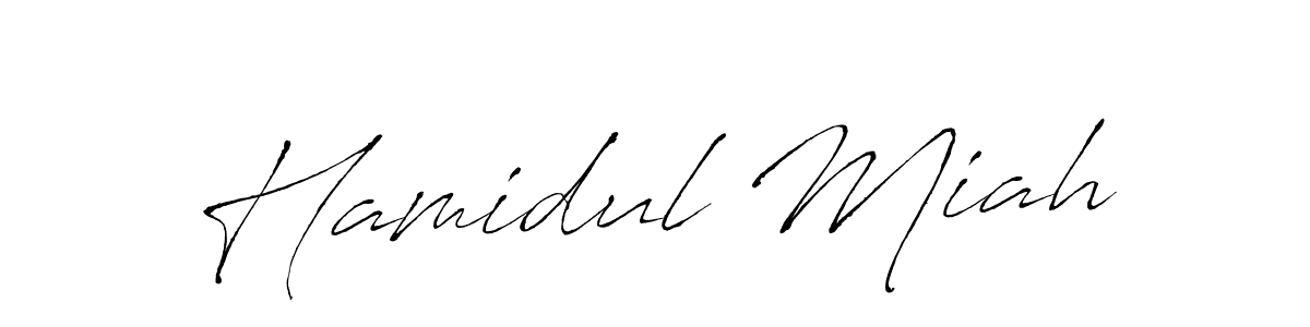 if you are searching for the best signature style for your name Hamidul Miah. so please give up your signature search. here we have designed multiple signature styles  using Antro_Vectra. Hamidul Miah signature style 6 images and pictures png