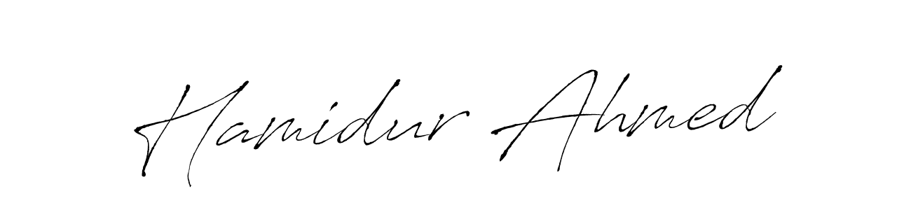 Make a beautiful signature design for name Hamidur Ahmed. Use this online signature maker to create a handwritten signature for free. Hamidur Ahmed signature style 6 images and pictures png