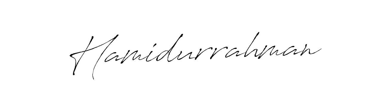 You should practise on your own different ways (Antro_Vectra) to write your name (Hamidurrahman) in signature. don't let someone else do it for you. Hamidurrahman signature style 6 images and pictures png