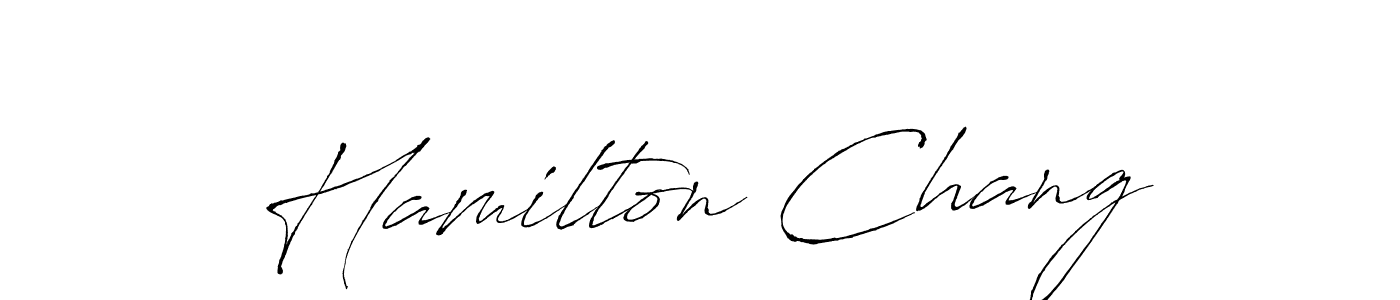 Hamilton Chang stylish signature style. Best Handwritten Sign (Antro_Vectra) for my name. Handwritten Signature Collection Ideas for my name Hamilton Chang. Hamilton Chang signature style 6 images and pictures png
