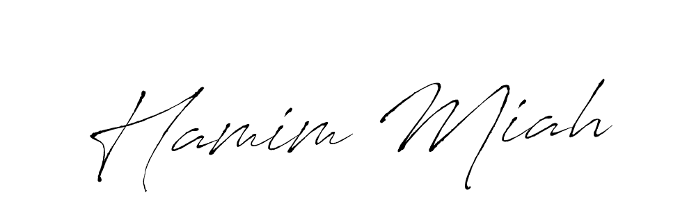 The best way (Antro_Vectra) to make a short signature is to pick only two or three words in your name. The name Hamim Miah include a total of six letters. For converting this name. Hamim Miah signature style 6 images and pictures png