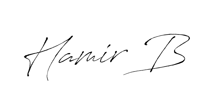 Also You can easily find your signature by using the search form. We will create Hamir B name handwritten signature images for you free of cost using Antro_Vectra sign style. Hamir B signature style 6 images and pictures png