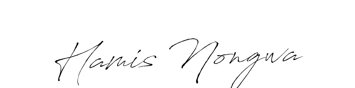 Also we have Hamis Nongwa name is the best signature style. Create professional handwritten signature collection using Antro_Vectra autograph style. Hamis Nongwa signature style 6 images and pictures png