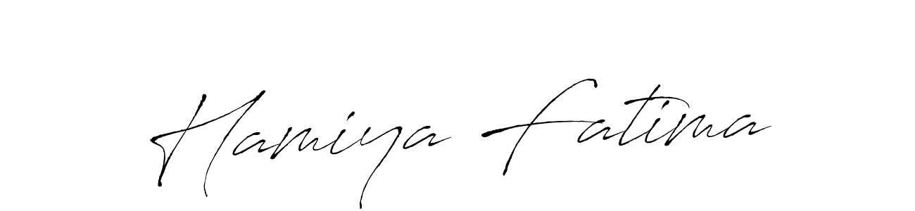 Use a signature maker to create a handwritten signature online. With this signature software, you can design (Antro_Vectra) your own signature for name Hamiya Fatima. Hamiya Fatima signature style 6 images and pictures png