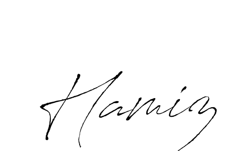 Design your own signature with our free online signature maker. With this signature software, you can create a handwritten (Antro_Vectra) signature for name Hamiz. Hamiz signature style 6 images and pictures png
