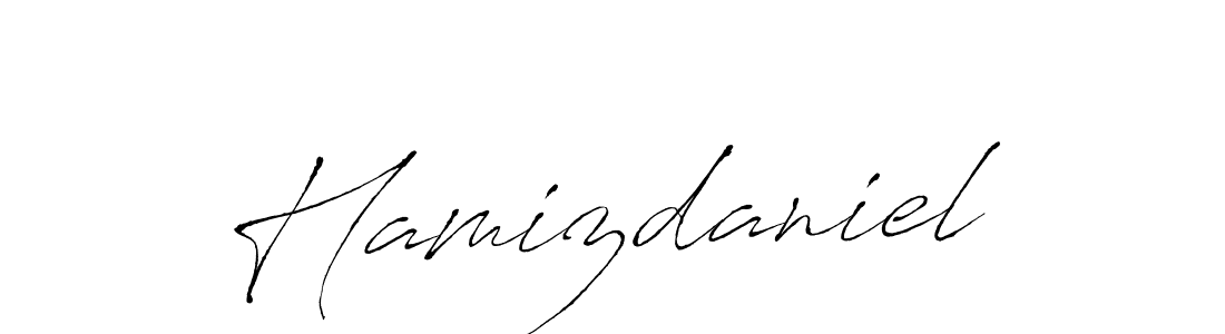 Design your own signature with our free online signature maker. With this signature software, you can create a handwritten (Antro_Vectra) signature for name Hamizdaniel. Hamizdaniel signature style 6 images and pictures png