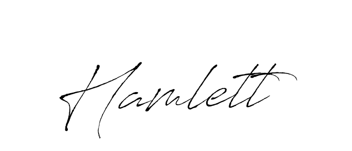 You should practise on your own different ways (Antro_Vectra) to write your name (Hamlett) in signature. don't let someone else do it for you. Hamlett signature style 6 images and pictures png