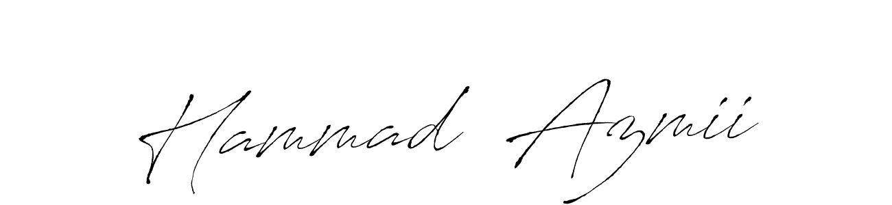 You should practise on your own different ways (Antro_Vectra) to write your name (Hammad  Azmii) in signature. don't let someone else do it for you. Hammad  Azmii signature style 6 images and pictures png