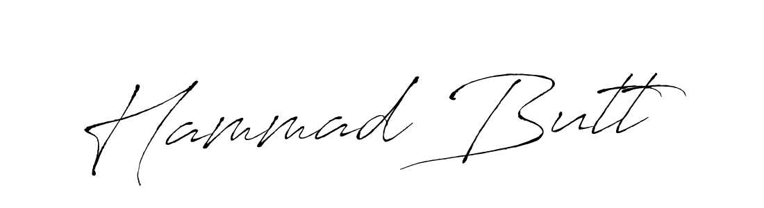 Design your own signature with our free online signature maker. With this signature software, you can create a handwritten (Antro_Vectra) signature for name Hammad Butt. Hammad Butt signature style 6 images and pictures png