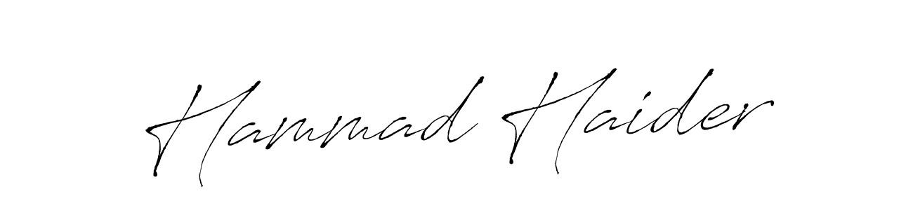 Use a signature maker to create a handwritten signature online. With this signature software, you can design (Antro_Vectra) your own signature for name Hammad Haider. Hammad Haider signature style 6 images and pictures png