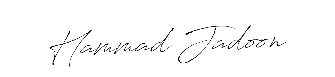 Design your own signature with our free online signature maker. With this signature software, you can create a handwritten (Antro_Vectra) signature for name Hammad Jadoon. Hammad Jadoon signature style 6 images and pictures png