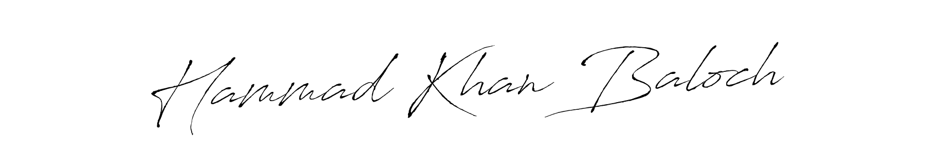 How to make Hammad Khan Baloch name signature. Use Antro_Vectra style for creating short signs online. This is the latest handwritten sign. Hammad Khan Baloch signature style 6 images and pictures png