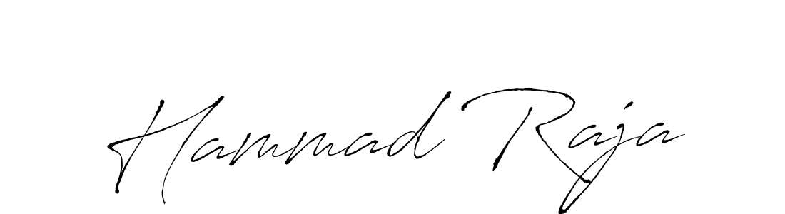 Design your own signature with our free online signature maker. With this signature software, you can create a handwritten (Antro_Vectra) signature for name Hammad Raja. Hammad Raja signature style 6 images and pictures png