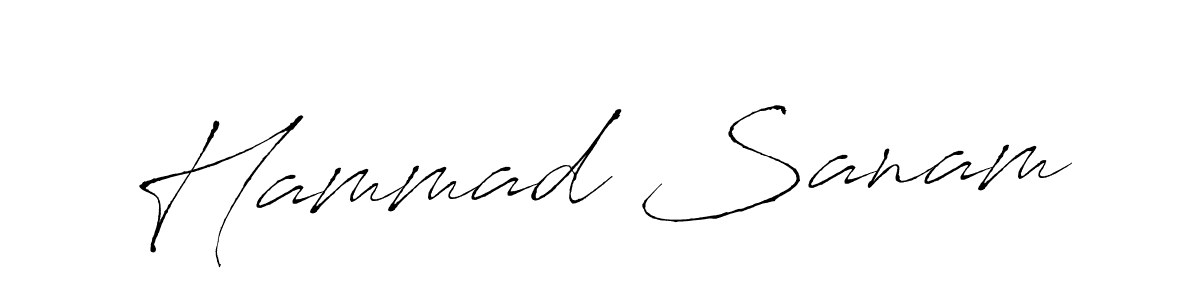 Use a signature maker to create a handwritten signature online. With this signature software, you can design (Antro_Vectra) your own signature for name Hammad Sanam. Hammad Sanam signature style 6 images and pictures png