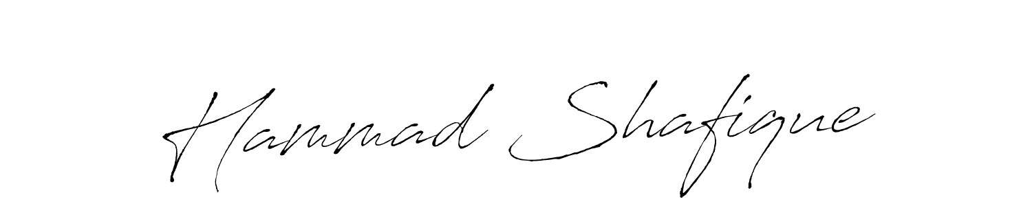 Create a beautiful signature design for name Hammad Shafique. With this signature (Antro_Vectra) fonts, you can make a handwritten signature for free. Hammad Shafique signature style 6 images and pictures png