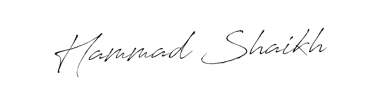 Make a beautiful signature design for name Hammad Shaikh. With this signature (Antro_Vectra) style, you can create a handwritten signature for free. Hammad Shaikh signature style 6 images and pictures png