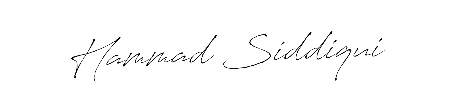 Design your own signature with our free online signature maker. With this signature software, you can create a handwritten (Antro_Vectra) signature for name Hammad Siddiqui. Hammad Siddiqui signature style 6 images and pictures png