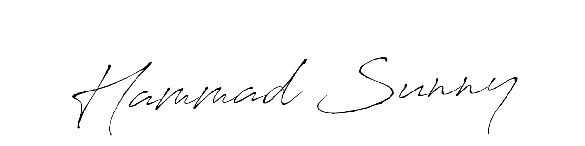 Design your own signature with our free online signature maker. With this signature software, you can create a handwritten (Antro_Vectra) signature for name Hammad Sunny. Hammad Sunny signature style 6 images and pictures png