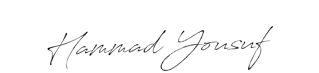 Create a beautiful signature design for name Hammad Yousuf. With this signature (Antro_Vectra) fonts, you can make a handwritten signature for free. Hammad Yousuf signature style 6 images and pictures png