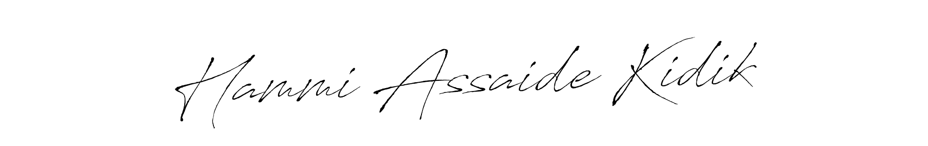 Hammi Assaide Kidik stylish signature style. Best Handwritten Sign (Antro_Vectra) for my name. Handwritten Signature Collection Ideas for my name Hammi Assaide Kidik. Hammi Assaide Kidik signature style 6 images and pictures png