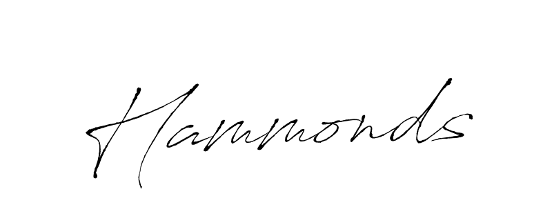 Use a signature maker to create a handwritten signature online. With this signature software, you can design (Antro_Vectra) your own signature for name Hammonds. Hammonds signature style 6 images and pictures png