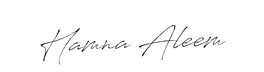 Create a beautiful signature design for name Hamna Aleem. With this signature (Antro_Vectra) fonts, you can make a handwritten signature for free. Hamna Aleem signature style 6 images and pictures png