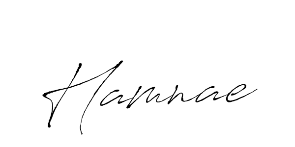 Create a beautiful signature design for name Hamnae. With this signature (Antro_Vectra) fonts, you can make a handwritten signature for free. Hamnae signature style 6 images and pictures png