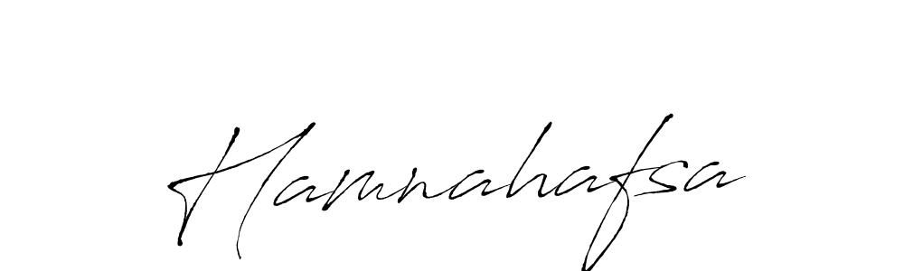 Design your own signature with our free online signature maker. With this signature software, you can create a handwritten (Antro_Vectra) signature for name Hamnahafsa. Hamnahafsa signature style 6 images and pictures png