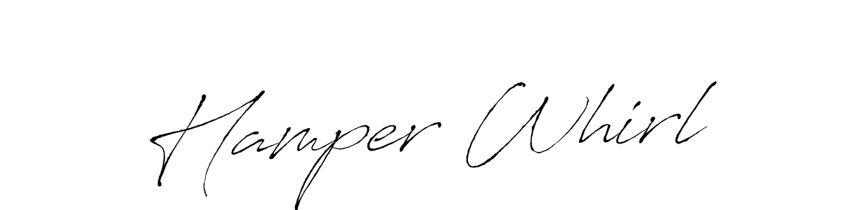 How to make Hamper Whirl name signature. Use Antro_Vectra style for creating short signs online. This is the latest handwritten sign. Hamper Whirl signature style 6 images and pictures png