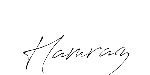 Make a beautiful signature design for name Hamraz. With this signature (Antro_Vectra) style, you can create a handwritten signature for free. Hamraz signature style 6 images and pictures png