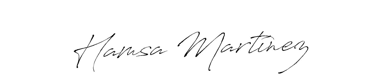 Use a signature maker to create a handwritten signature online. With this signature software, you can design (Antro_Vectra) your own signature for name Hamsa Martínez. Hamsa Martínez signature style 6 images and pictures png