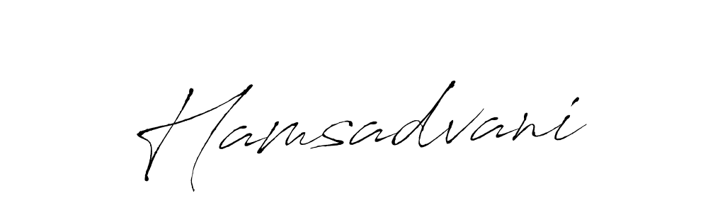 Use a signature maker to create a handwritten signature online. With this signature software, you can design (Antro_Vectra) your own signature for name Hamsadvani. Hamsadvani signature style 6 images and pictures png