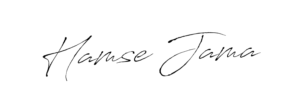 You should practise on your own different ways (Antro_Vectra) to write your name (Hamse Jama) in signature. don't let someone else do it for you. Hamse Jama signature style 6 images and pictures png