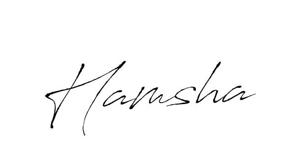 Hamsha stylish signature style. Best Handwritten Sign (Antro_Vectra) for my name. Handwritten Signature Collection Ideas for my name Hamsha. Hamsha signature style 6 images and pictures png