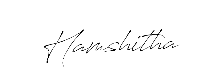 Create a beautiful signature design for name Hamshitha. With this signature (Antro_Vectra) fonts, you can make a handwritten signature for free. Hamshitha signature style 6 images and pictures png