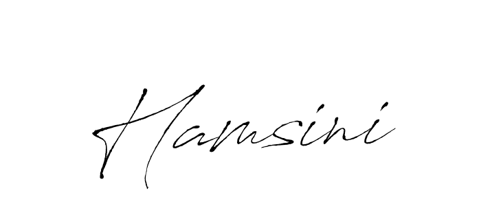 Create a beautiful signature design for name Hamsini. With this signature (Antro_Vectra) fonts, you can make a handwritten signature for free. Hamsini signature style 6 images and pictures png