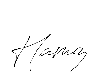 Design your own signature with our free online signature maker. With this signature software, you can create a handwritten (Antro_Vectra) signature for name Hamz. Hamz signature style 6 images and pictures png