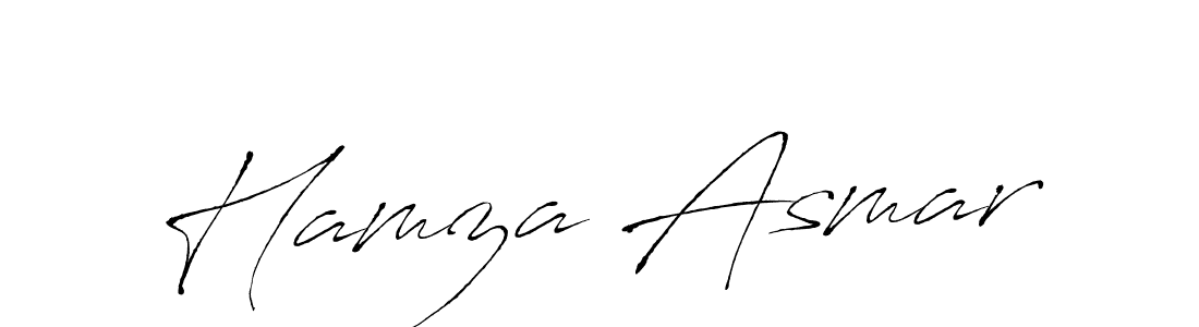 Make a beautiful signature design for name Hamza Asmar. With this signature (Antro_Vectra) style, you can create a handwritten signature for free. Hamza Asmar signature style 6 images and pictures png