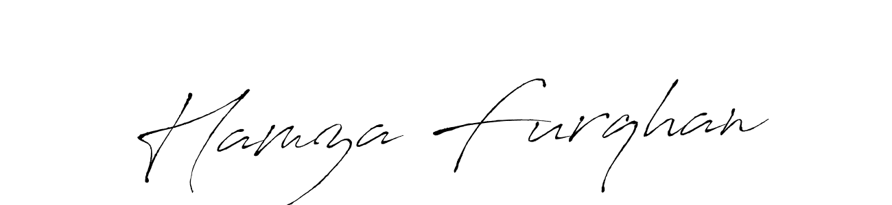 Create a beautiful signature design for name Hamza Furqhan. With this signature (Antro_Vectra) fonts, you can make a handwritten signature for free. Hamza Furqhan signature style 6 images and pictures png