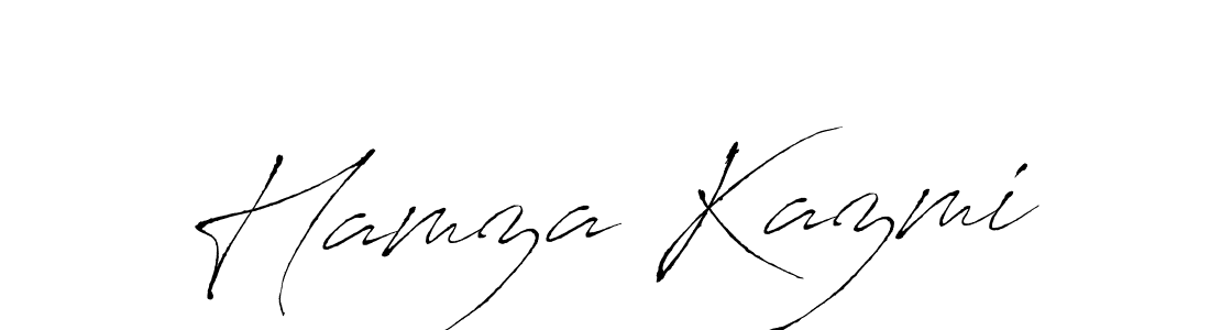 Hamza Kazmi stylish signature style. Best Handwritten Sign (Antro_Vectra) for my name. Handwritten Signature Collection Ideas for my name Hamza Kazmi. Hamza Kazmi signature style 6 images and pictures png