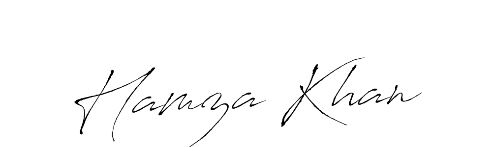 Hamza Khan stylish signature style. Best Handwritten Sign (Antro_Vectra) for my name. Handwritten Signature Collection Ideas for my name Hamza Khan. Hamza Khan signature style 6 images and pictures png