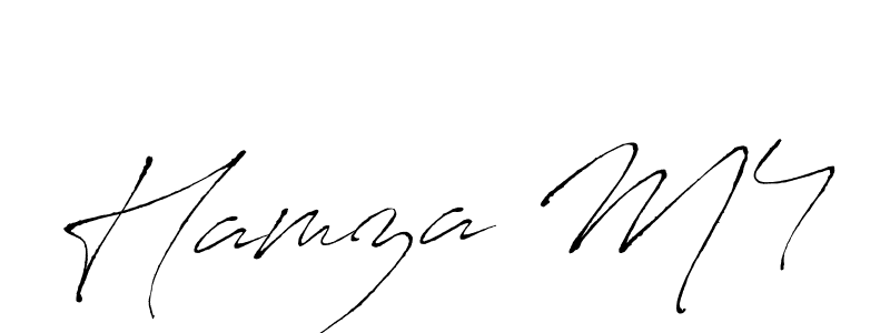 How to make Hamza M4 name signature. Use Antro_Vectra style for creating short signs online. This is the latest handwritten sign. Hamza M4 signature style 6 images and pictures png