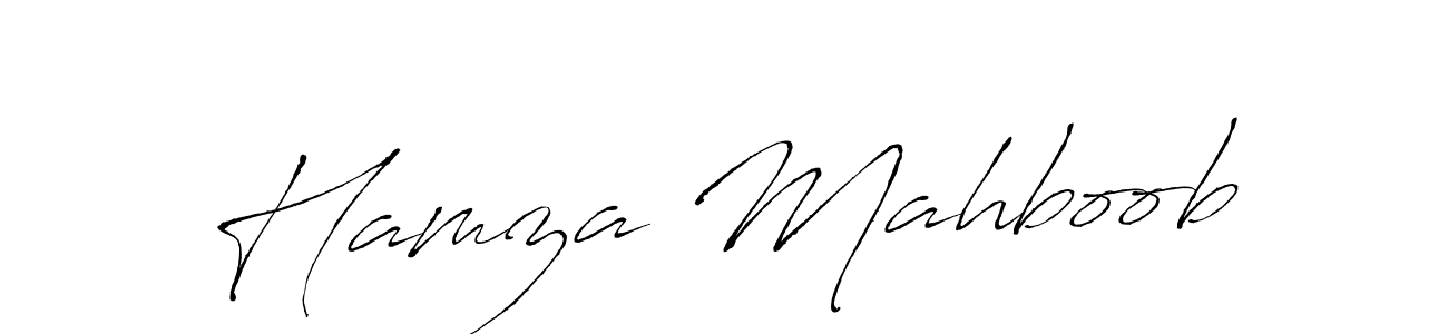 It looks lik you need a new signature style for name Hamza Mahboob. Design unique handwritten (Antro_Vectra) signature with our free signature maker in just a few clicks. Hamza Mahboob signature style 6 images and pictures png