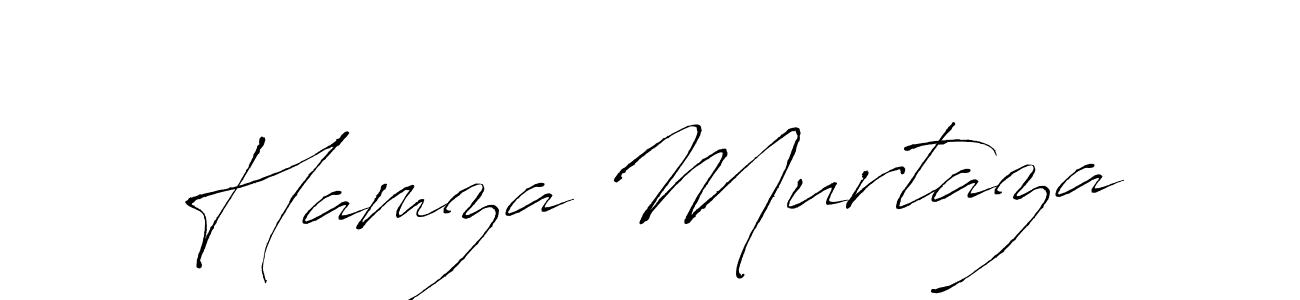 How to make Hamza Murtaza name signature. Use Antro_Vectra style for creating short signs online. This is the latest handwritten sign. Hamza Murtaza signature style 6 images and pictures png