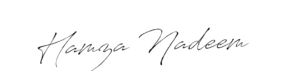 Similarly Antro_Vectra is the best handwritten signature design. Signature creator online .You can use it as an online autograph creator for name Hamza Nadeem. Hamza Nadeem signature style 6 images and pictures png