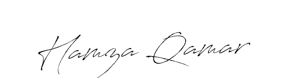 Make a beautiful signature design for name Hamza Qamar. With this signature (Antro_Vectra) style, you can create a handwritten signature for free. Hamza Qamar signature style 6 images and pictures png