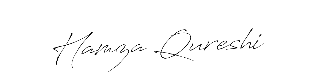 You should practise on your own different ways (Antro_Vectra) to write your name (Hamza Qureshi) in signature. don't let someone else do it for you. Hamza Qureshi signature style 6 images and pictures png