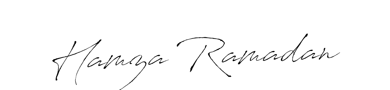 It looks lik you need a new signature style for name Hamza Ramadan. Design unique handwritten (Antro_Vectra) signature with our free signature maker in just a few clicks. Hamza Ramadan signature style 6 images and pictures png