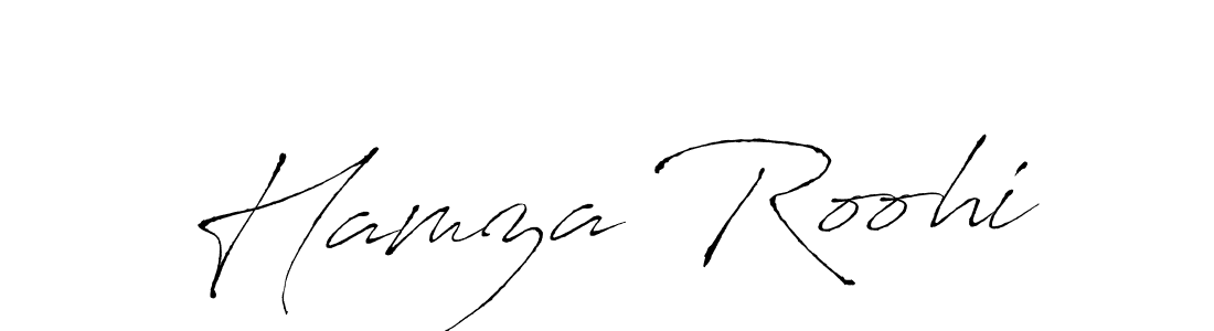 Make a beautiful signature design for name Hamza Roohi. With this signature (Antro_Vectra) style, you can create a handwritten signature for free. Hamza Roohi signature style 6 images and pictures png